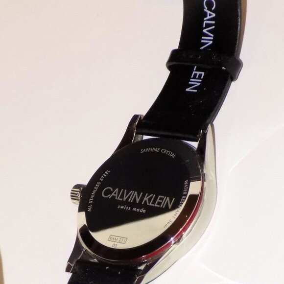 New $279 Calvin Klein Completion Date Watch KAM211 Swiss Made, Sapphire Crystal - Picture 14 of 14